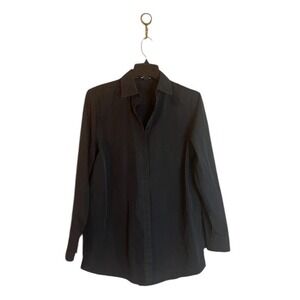 Givenchy Women's Shirt Size 42 Black Button Down Long Sleeve